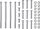 Primary And Derby Cover Bolt Kit Chrome / Polished / Silver For Harley Davidson FLHR 1584 2007-2011