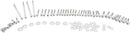 Side Cover Bolt Kit Chrome / Polished / Silver For Harley Davidson FLHR 1584 2007-2011