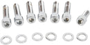 Transmission Top Cover w/Sensor Mount Bolt Kit Chrome / Polished / Silver For Harley Davidson FLS 1690 2012-2017
