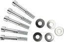 Belt Sprocket Bolt Kit Chrome / Polished / Silver For Harley Davidson FLD 1690 ABS 2012-2015