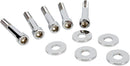 Belt Sprocket Bolt Kit Chrome / Polished / Silver For Harley Davidson FLD 1690 ABS 2012-2015