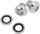 Fork Drain Screw Kit Silver For Harley Davidson FLH 1200 1977-1980