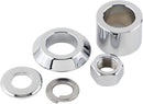 Axle Spacer/Nut Kit Chrome / Silver For Harley Davidson FLSTC 1584 2007-2011