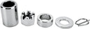 Axle Spacer/Nut Kit Chrome / Silver For Harley Davidson FLHR 1450 2000-2001