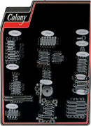 Allen Bolt Kit Polished / Silver For Harley Davidson FLHR 1584 2007-2011