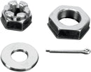 Axle Nut Kits Chrome / Silver For Harley Davidson FLB 1200 1966-1969