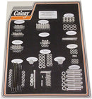 Complete Stock Hardware Kit Cadmium Plated / Silver For Harley Davidson E 1000 1948-1952