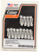 Valve Cover Screw Kit Cadmium Plated / Silver For Harley Davidson E 1000 1948-1952