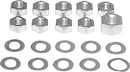 Transmission Side Cover/Clutch Arm Nut Kit Cadmium Plated / Silver For Harley Davidson EL 1000 1936-1952