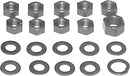 Transmission Side Cover/Clutch Arm Nut Kit Parkerized / Silver For Harley Davidson EL 1000 1936-1952