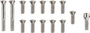 Transmission Top Cover Screw Kit Chrome / Silver For Harley Davidson FL 1200 1956-1964