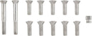 Transmission Top Cover Screw Kit Cadmium Plated / Silver For Harley Davidson E 1000 1950-1952