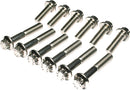Dress-Up 12-Point Rocker Cover Fasteners Polished / Silver