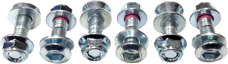 Sprocket Bolt And Nut Fastening Kit Pink / Silver