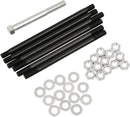 Motor Case Stud Kit Black / Cadmium Plated / Silver For Harley Davidson E 1000 1948-1952