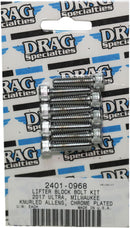 M8 Bolt Kit Lifter Block Knurled Allen Head Chrome