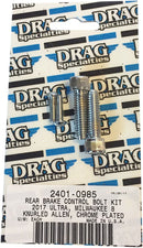 M8 Bolt Kit Rear Brake Control Knurled Allen Head Chrome