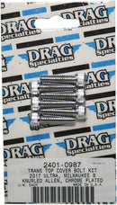 M8 Bolt Kit Tranmission Top Cover Knurled Allen Head Chrome