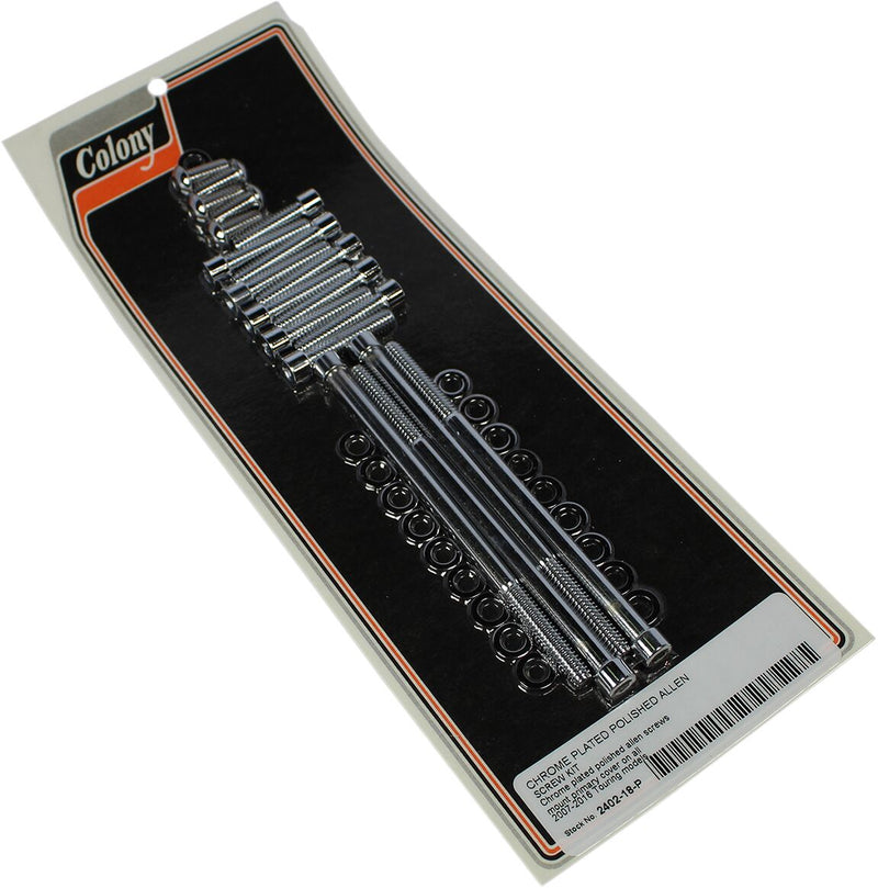 Primary Cover Bolt Kit Chrome / Polished / Silver For Harley Davidson FLHR 1584 2007-2011