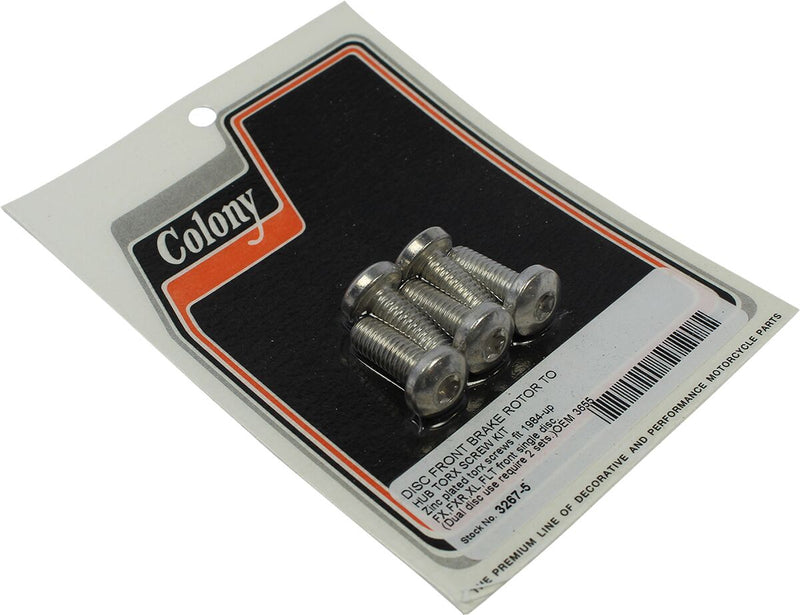 Front Brake Rotor Torx Bolt Kit Zinc For Harley Davidson FLD 1690 2012-2013