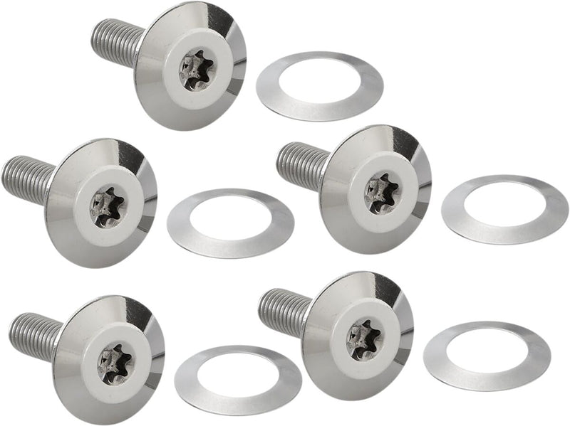 Floating Brake Rotor Hardware Kit Polished / Silver For Harley Davidson FLH 1868 ABS
