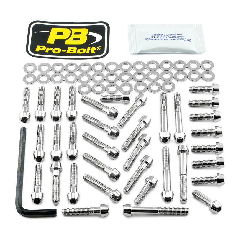 Stainless Steel Engine Bolt Kit Silver For Yamaha MT-09 2014-2016