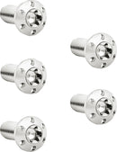 Holeshot Brake Rotor Bolt Kit Polished / Silver - 5/16 Inch-18