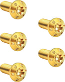 Holeshot Brake Rotor Bolt Kit Gold / Polished - 5/16 Inch-18