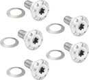 Holeshot Front Floating Brake Rotor Bolt Kit Polished / Silver