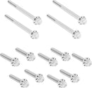 Outer Primary Cover Titanium 12-Point Bolt Kit Polished / Silver