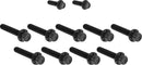 Cam Cover/Point Cover Titanium 12-Point Bolt Kit Black