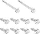 Transmission Side Cover & Trap Door Titanium 12-Point Bolt Kit Polished / Silver