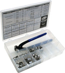 Stepless® Ear Clamp Kit For Fuel System Silver