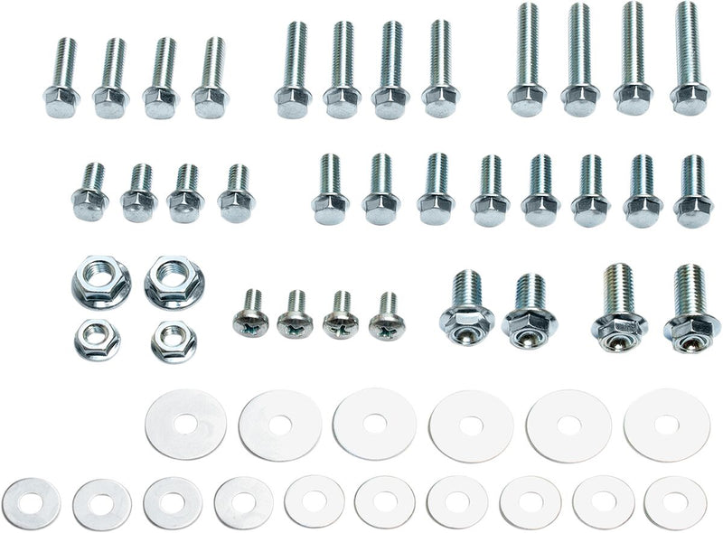 52-Piece Metric Hardware Kit Silver