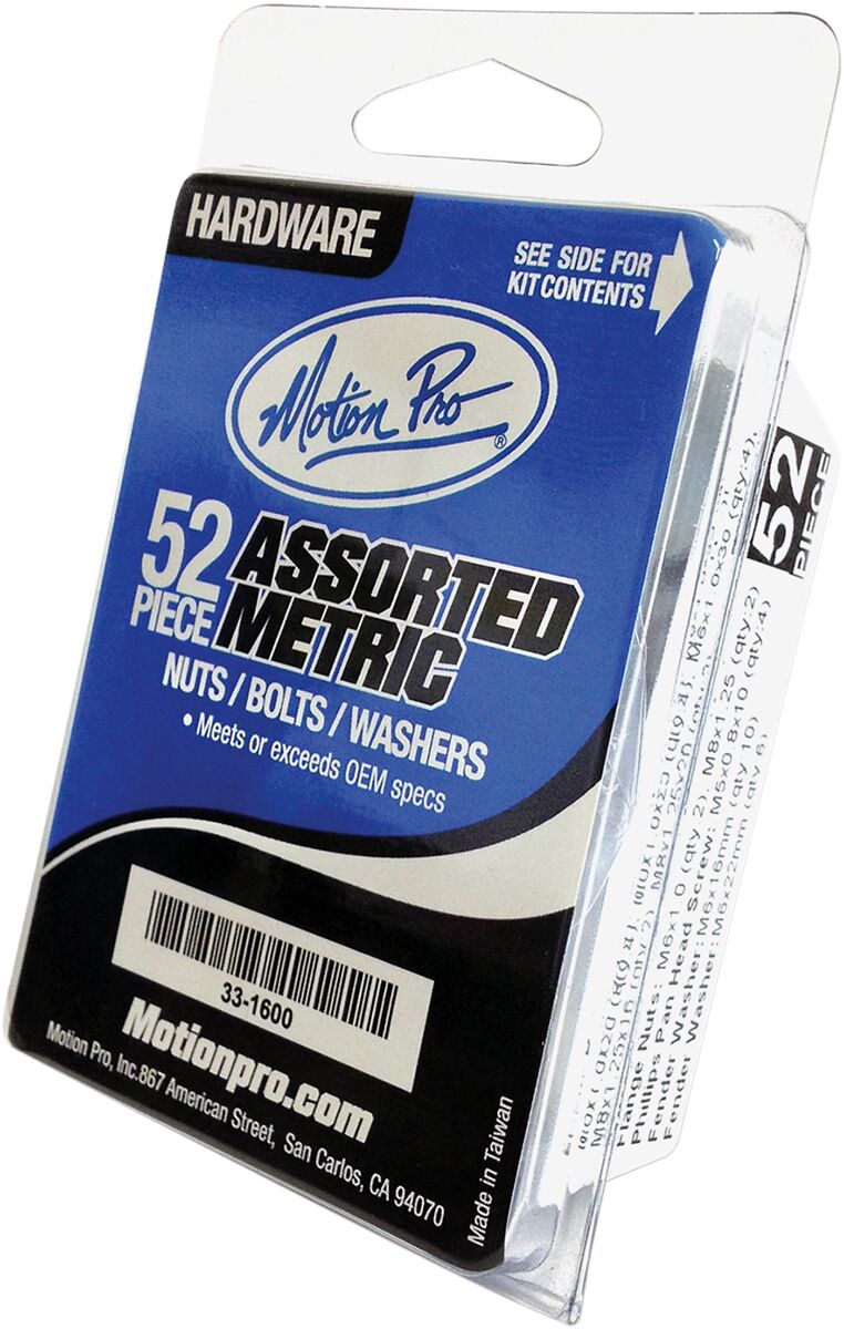 52-Piece Metric Hardware Kit Silver