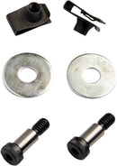 Secure Fit HD Bag Fasteners Black / Chrome For Harley Davidson FLHR 1340 1994-98