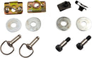 Secure Fit HD Bag Fasteners Black / Chrome For Harley Davidson FLHR 1340 1994-1998