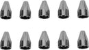 Add-On Engine Bolt Cap Set Black Chrome - 1/4 Inch