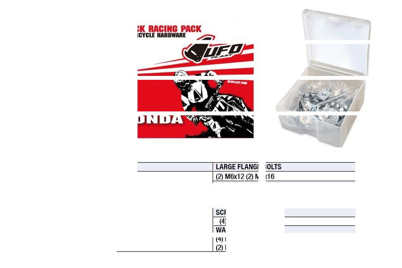 Track Racing Pack Hardware Sets - Honda Steel