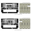 3D Motorcycle Stickers - Panniers Black Triumph Tiger 1200