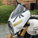 Fly Screen Pearl Metallic White/Phantom Black For Triumph Speed 400 2025>Current