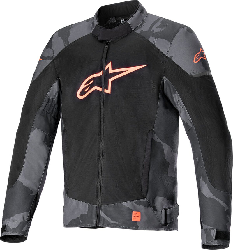 T SP X Superair Textile Jacket Black / Grey / Fluo Red