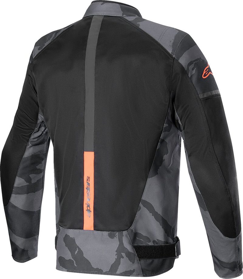 T SP X Superair Textile Jacket Black / Grey / Fluo Red