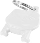 Number Plate Key-Ring White