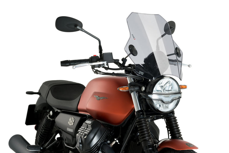 Bat Screen Light Smoke For Moto Guzzi V7 Stone 850 2021-Current