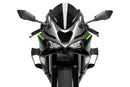 Race Side Downforce Spoilers For Matte Black For Kawasaki ZX-6R Ninja 2024-Current