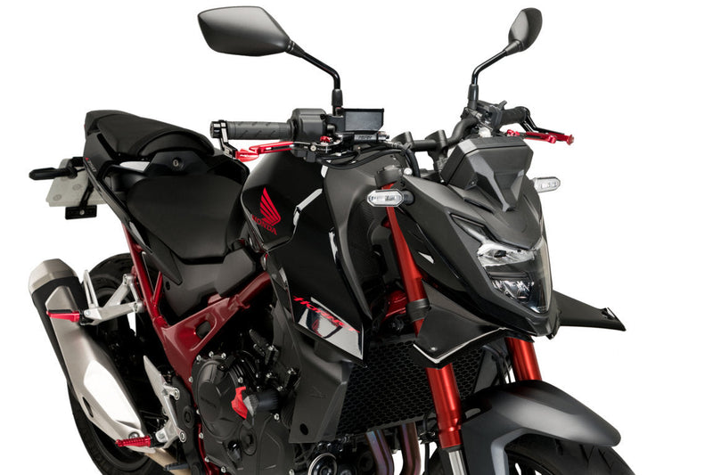 Frontal Downforce Spoilers For Gloss Black For Honda CB750 Hornet 2023-Current