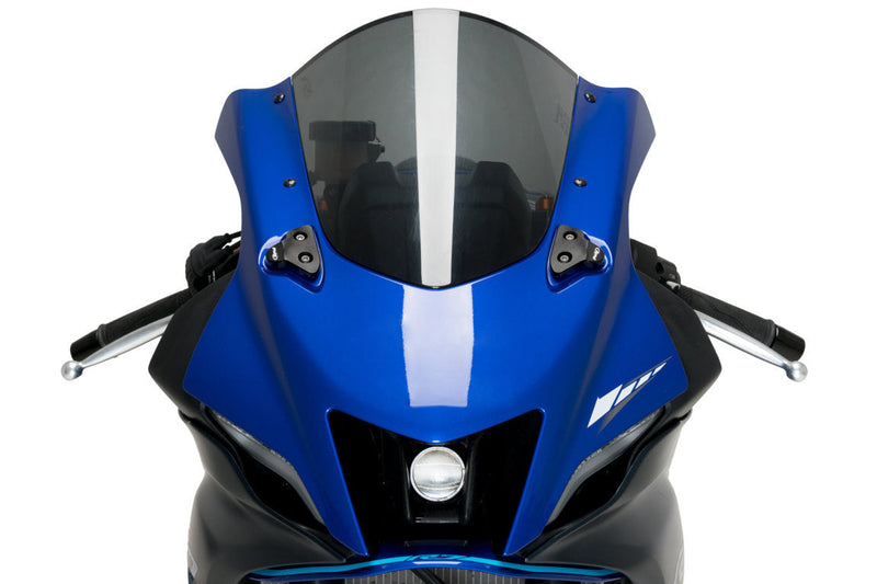 Aluminium Mirror Caps Black For Yamaha YZF-R7 2022-Current
