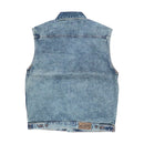 Motorcycle Storehouse Denim Vest Stonewashed Blue