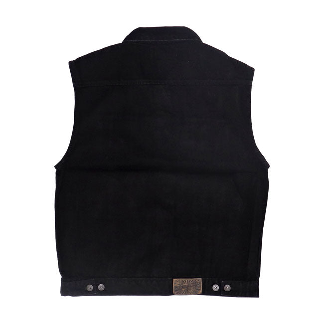 Motorcycle Storehouse Denim Vest Black